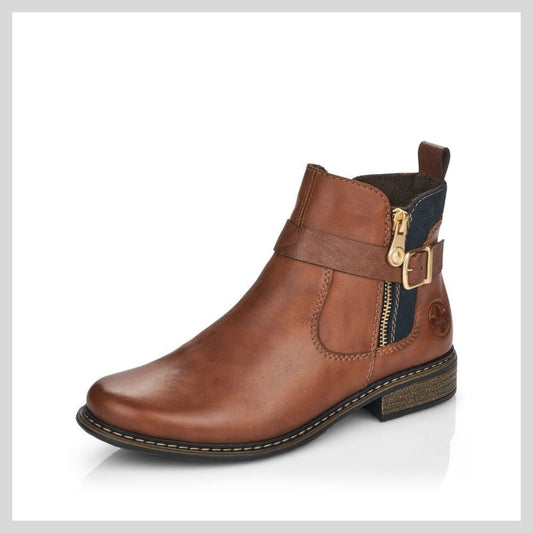 Rieker Women's Tan Boot Z4959-22