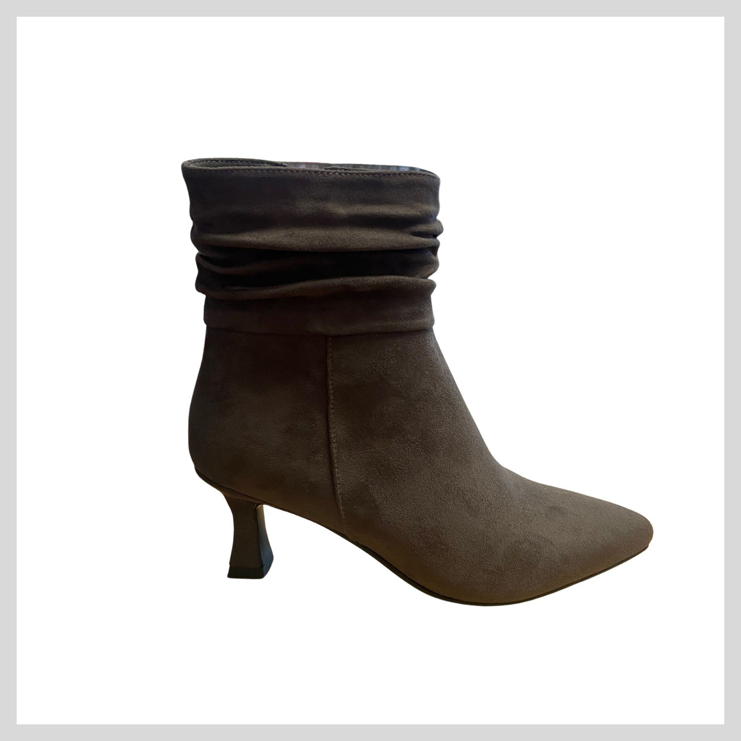 Susst Women's Dark Grey Ruche Ankle Boot - Camille25