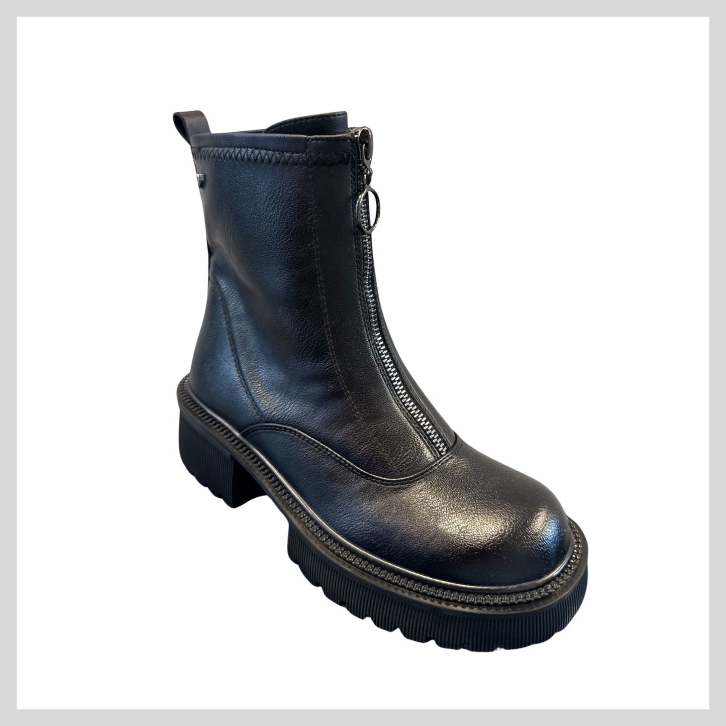 Susst Women's Black Biker Boot - Roberta25