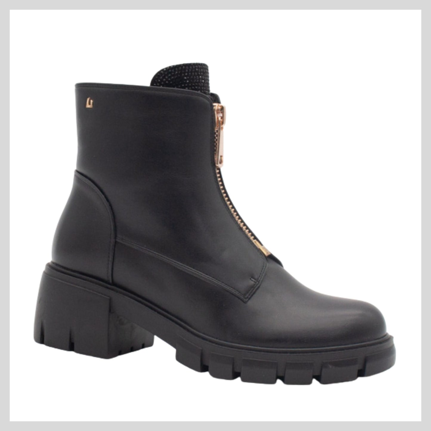 Una Healy Womens Black Ankle Boot- Mercy Now