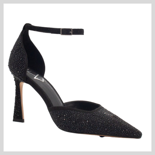 Una Healy Black Sparkle  Women's Shoe - Broke My Heart-Vinyl Sparkle