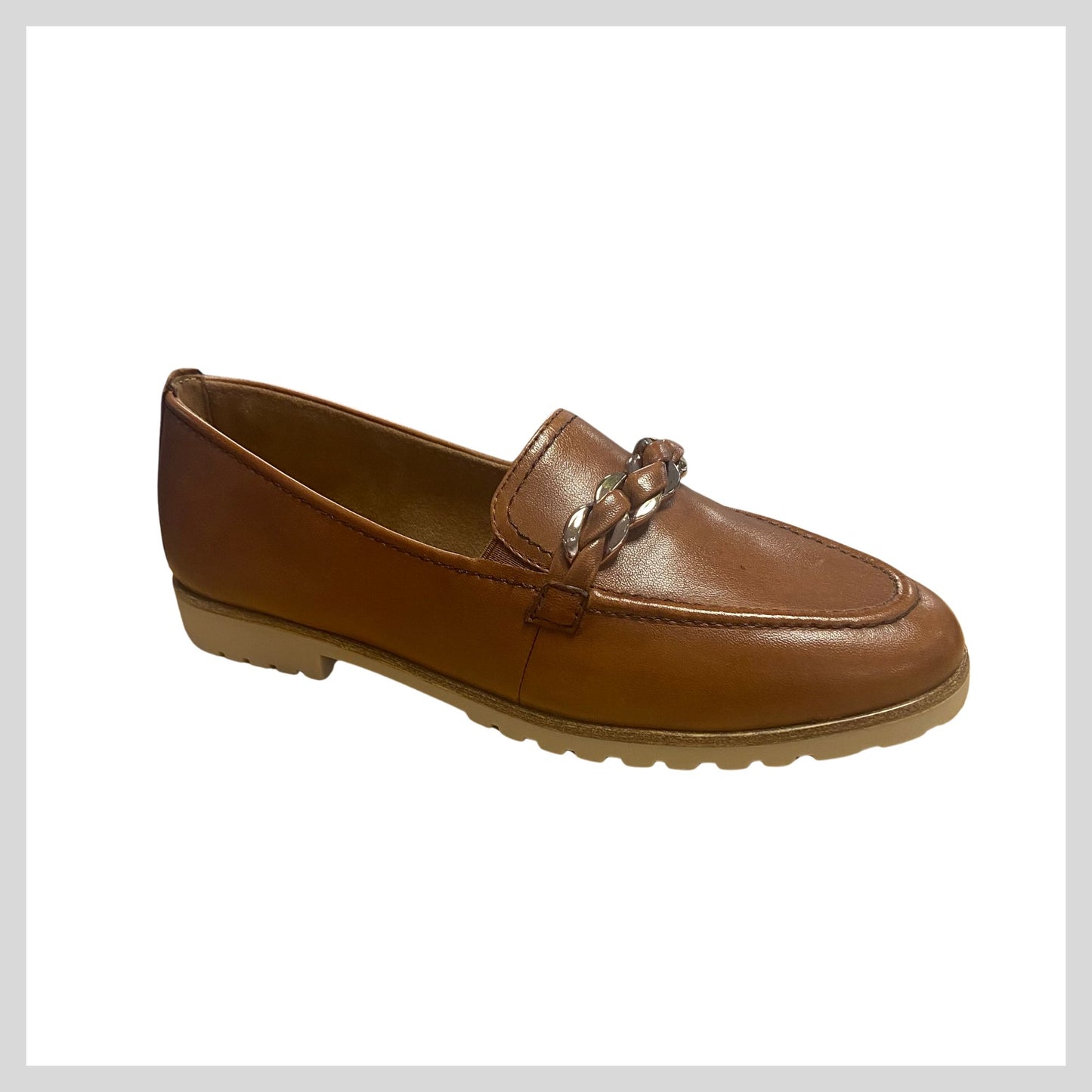 Tamaris 1-24200-42 348 Ladies Cognac Leather Loafer