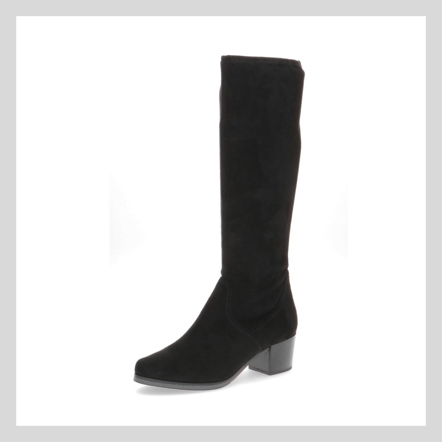 Caprice Women's Black Stretch boot with zip 9-9-25503-45-044