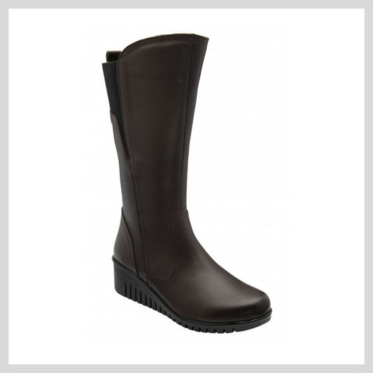 Lotus Ladies Dark Brown Boot -Fitzgerald