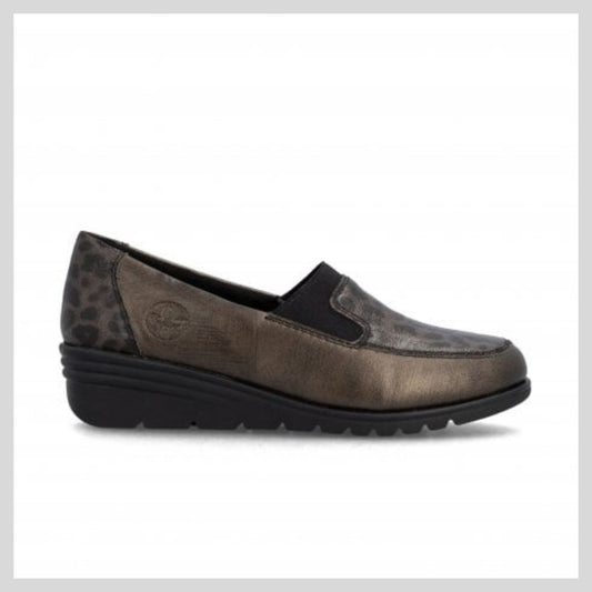 Rieker Ladies Bronze Shoe  L5351-90