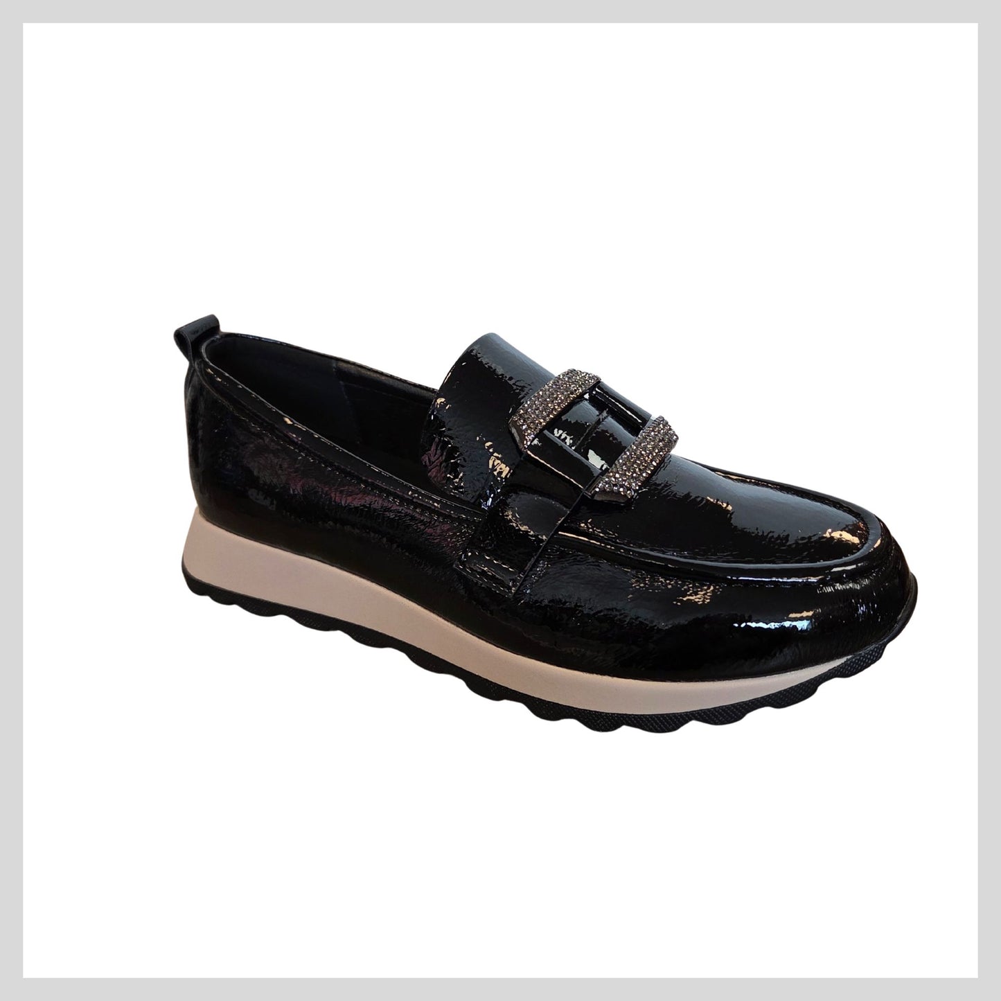 Tommy Bowe for Her Butzirus Black Patent Loafer