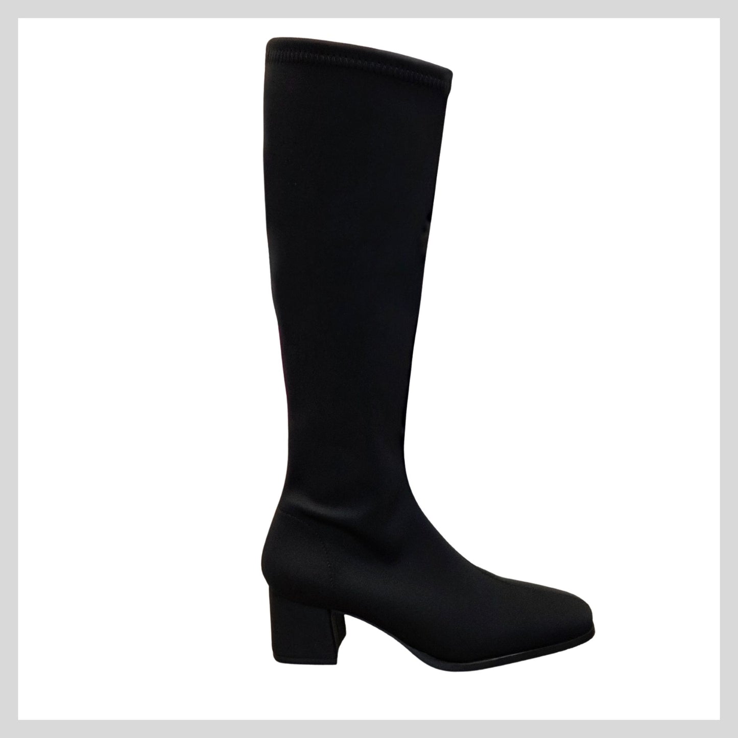 Miss Elastic 78331/8M-05 Ladies Black Fabric Boots