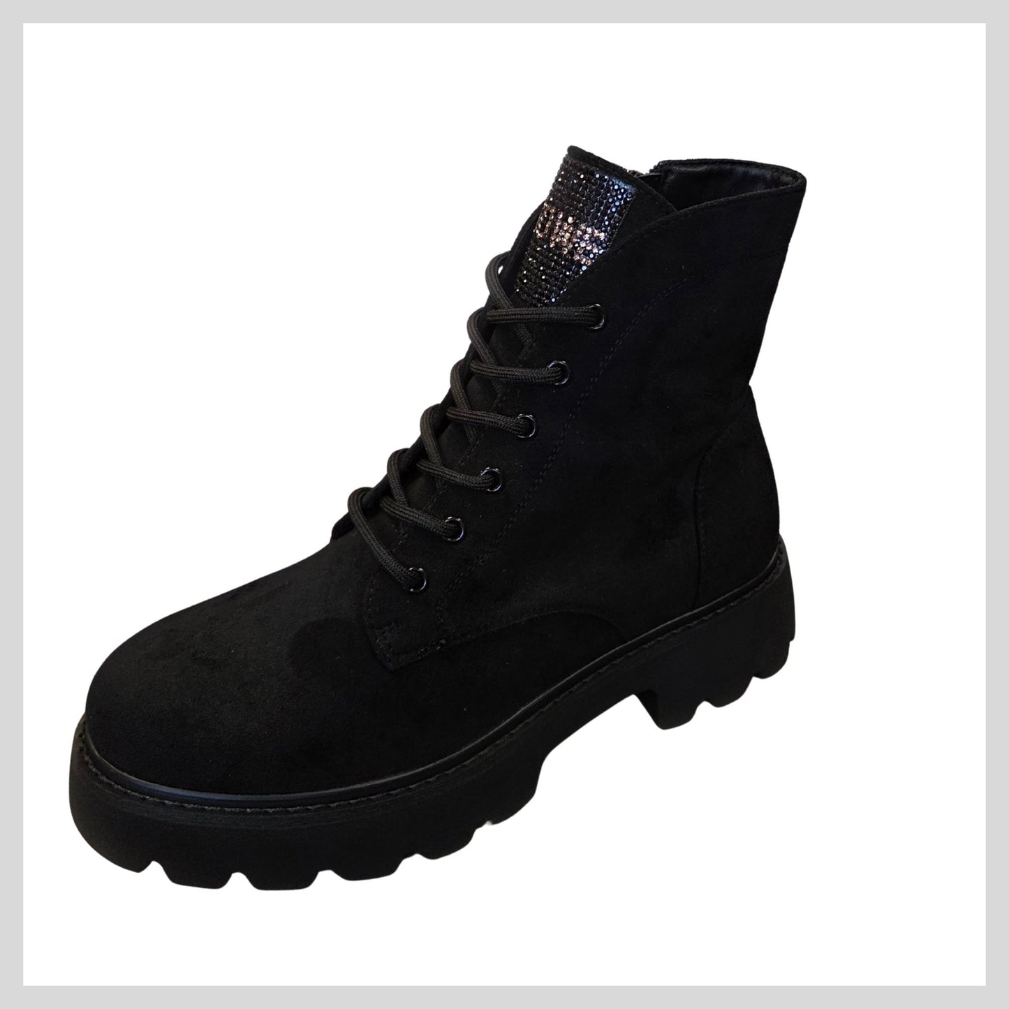 Tommy Bowe for Her Gonzalez Black Suede Ankle Boots
