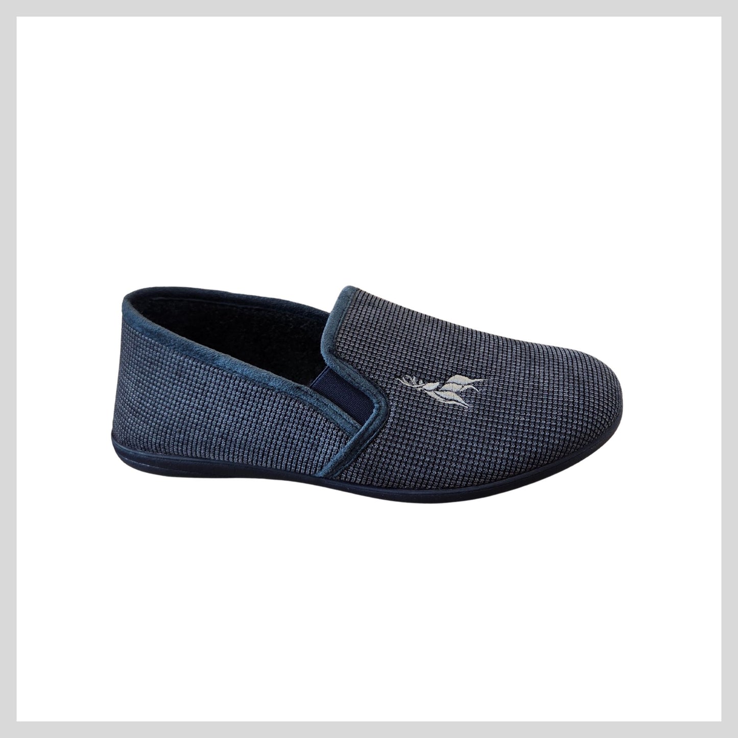 Lotus UMH045DE Men's Davida Navy Slipper