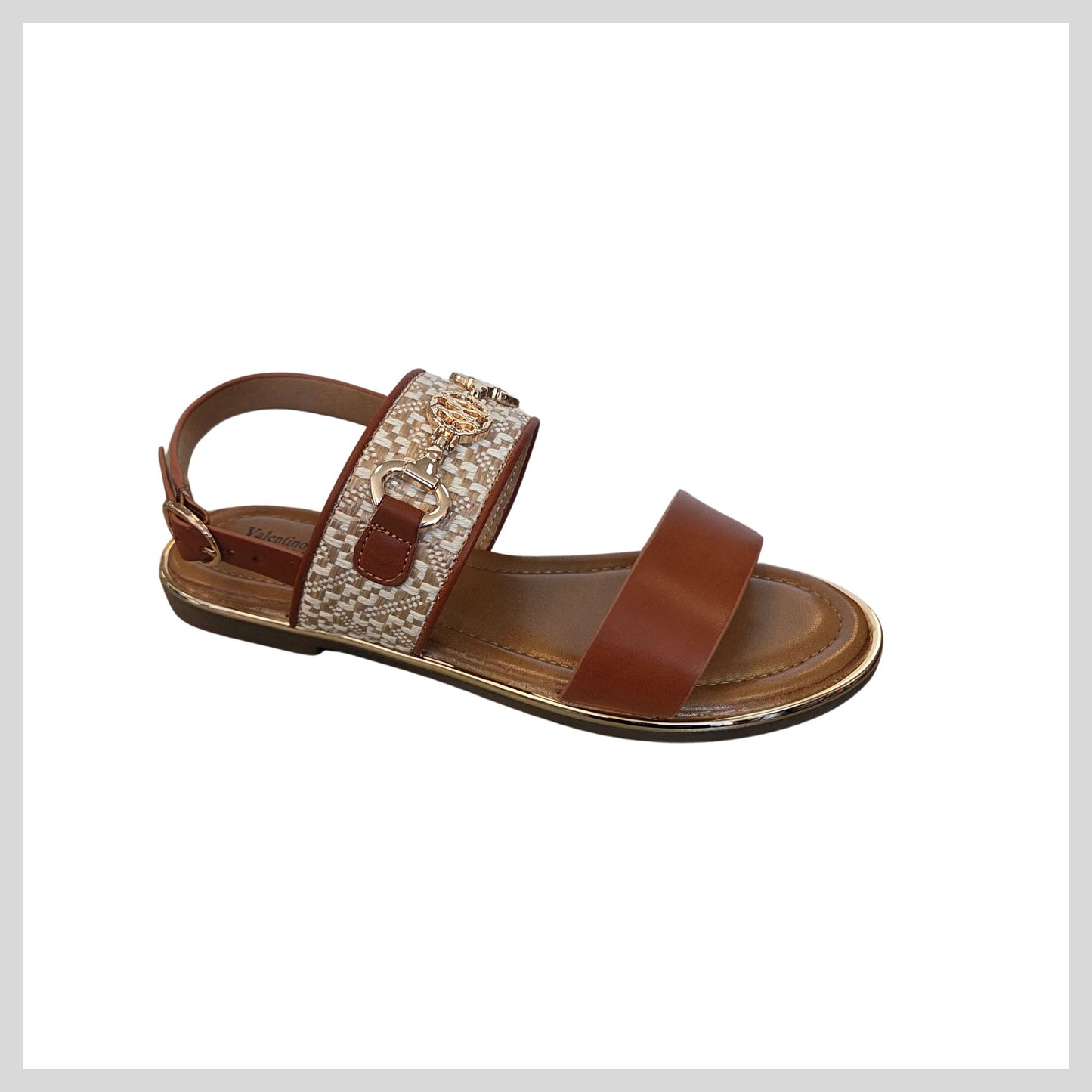 Valentino Conte 6W9967-6 Ladies Tan Sandal