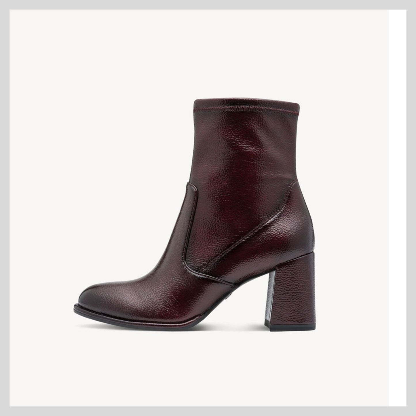 Tamaris Ladies Woman's Merlot Patent Ankle Boot 1-25357-41-568