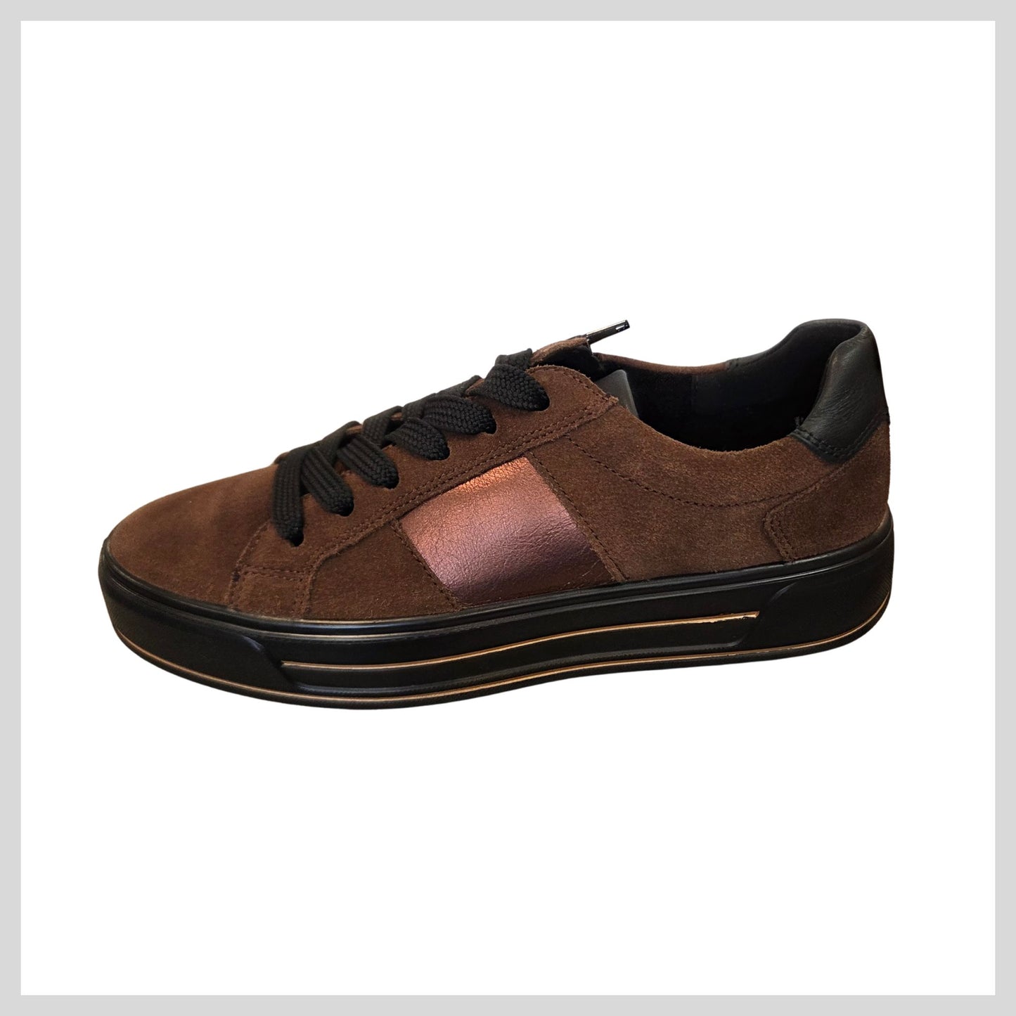 ARA 12-23004 Ladies Brown Suede Shoe