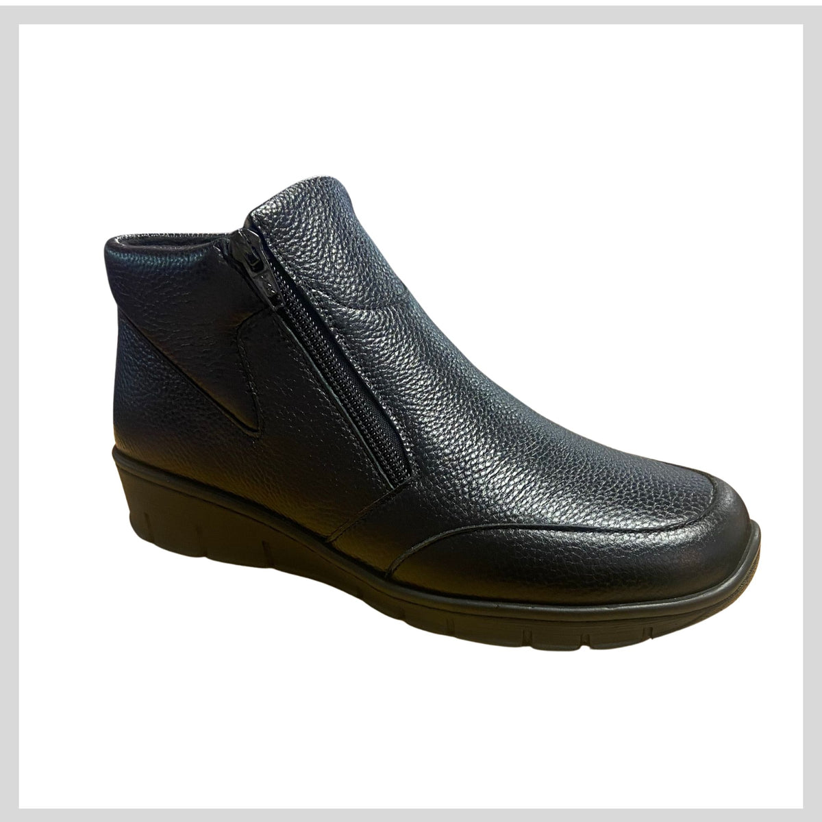 Ladies Softmode Black Boot Olivia- EE (wide fitting) 6693-10