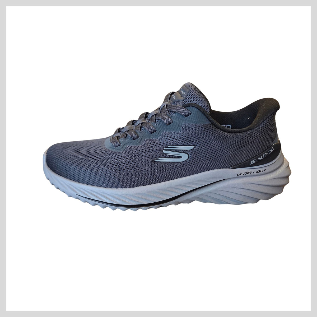 Skechers 233459 Men's Charcoal/Black Slip-in Trainer