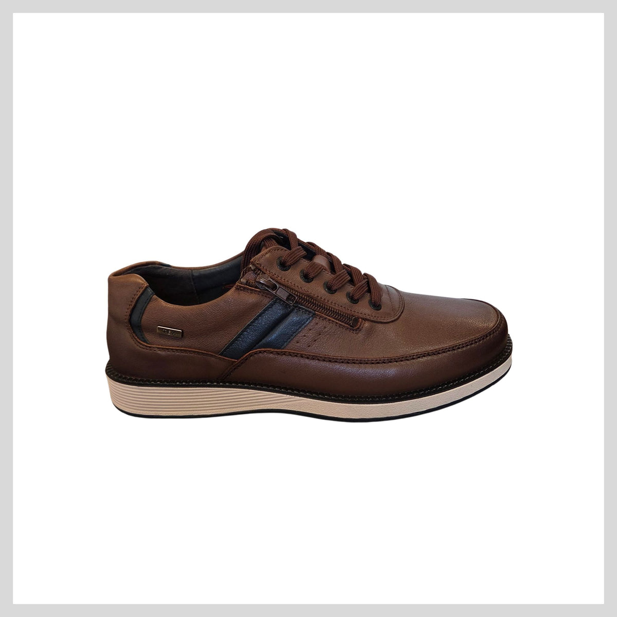 G Comfort 1727C Men's Leather Cognac Shoe