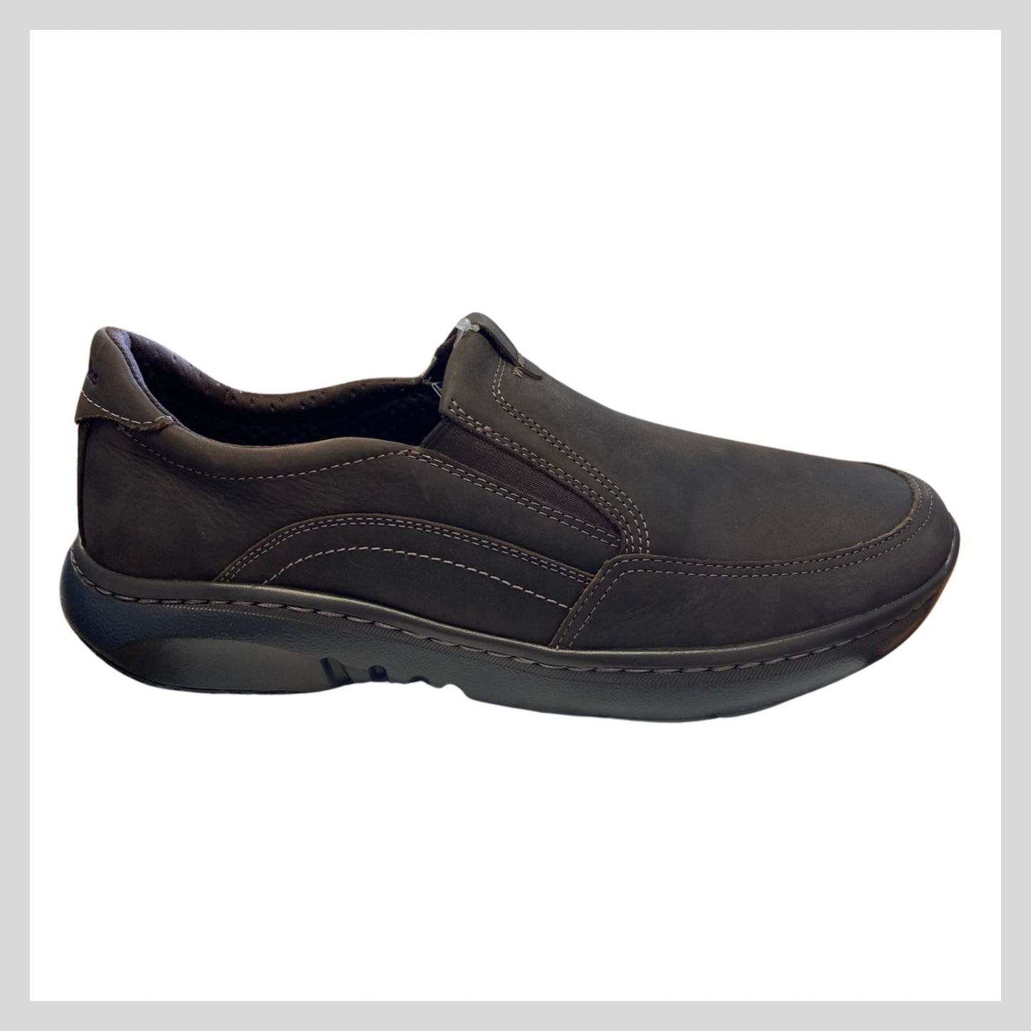 Clarks Pro Step Dark Brown Tumbled