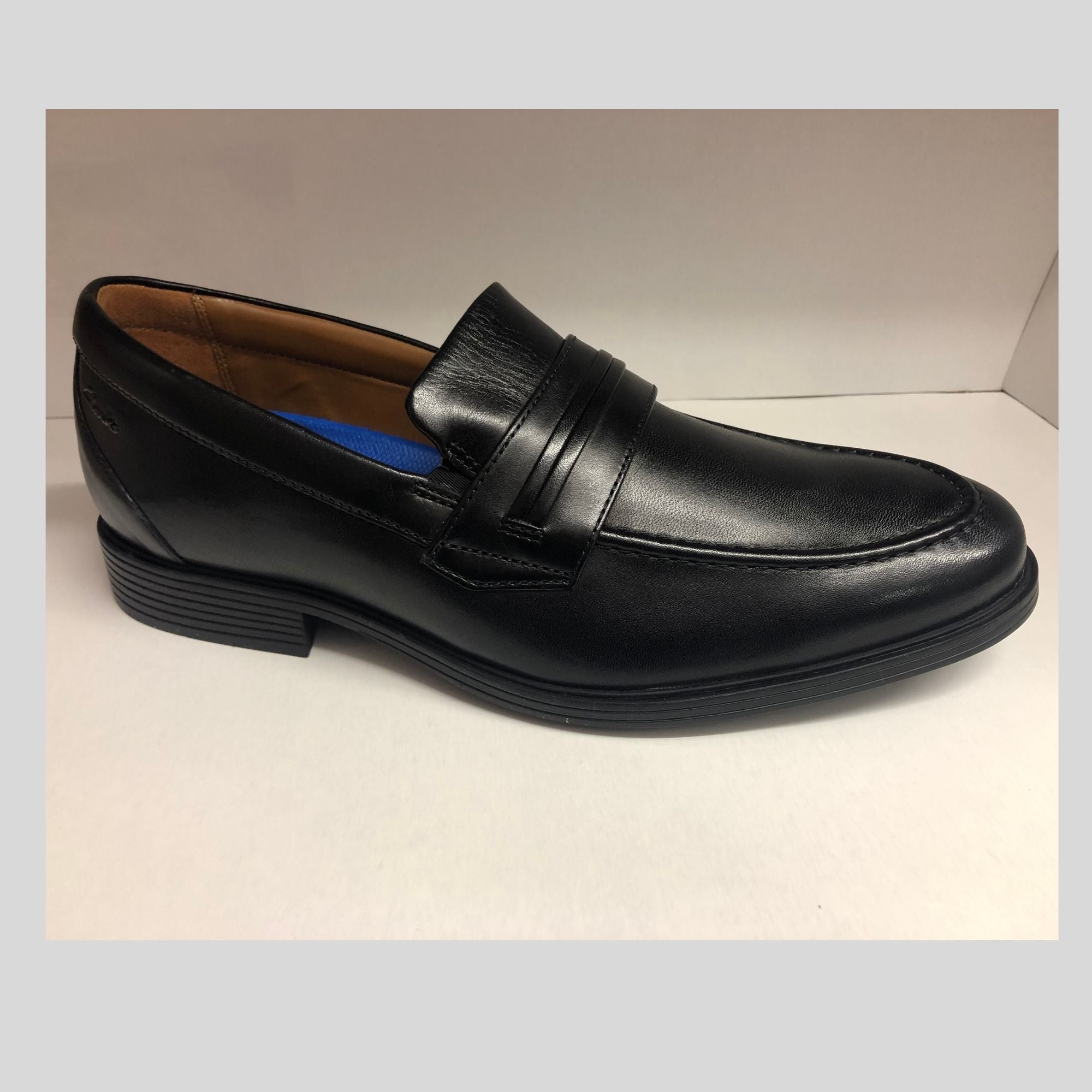 Clarks Whiddon Loafer Black Leather –