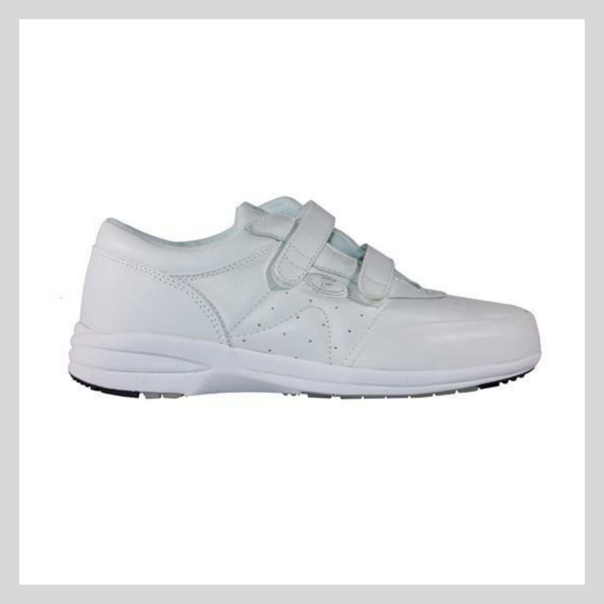 Propet W3845 White Velcro Trainers –