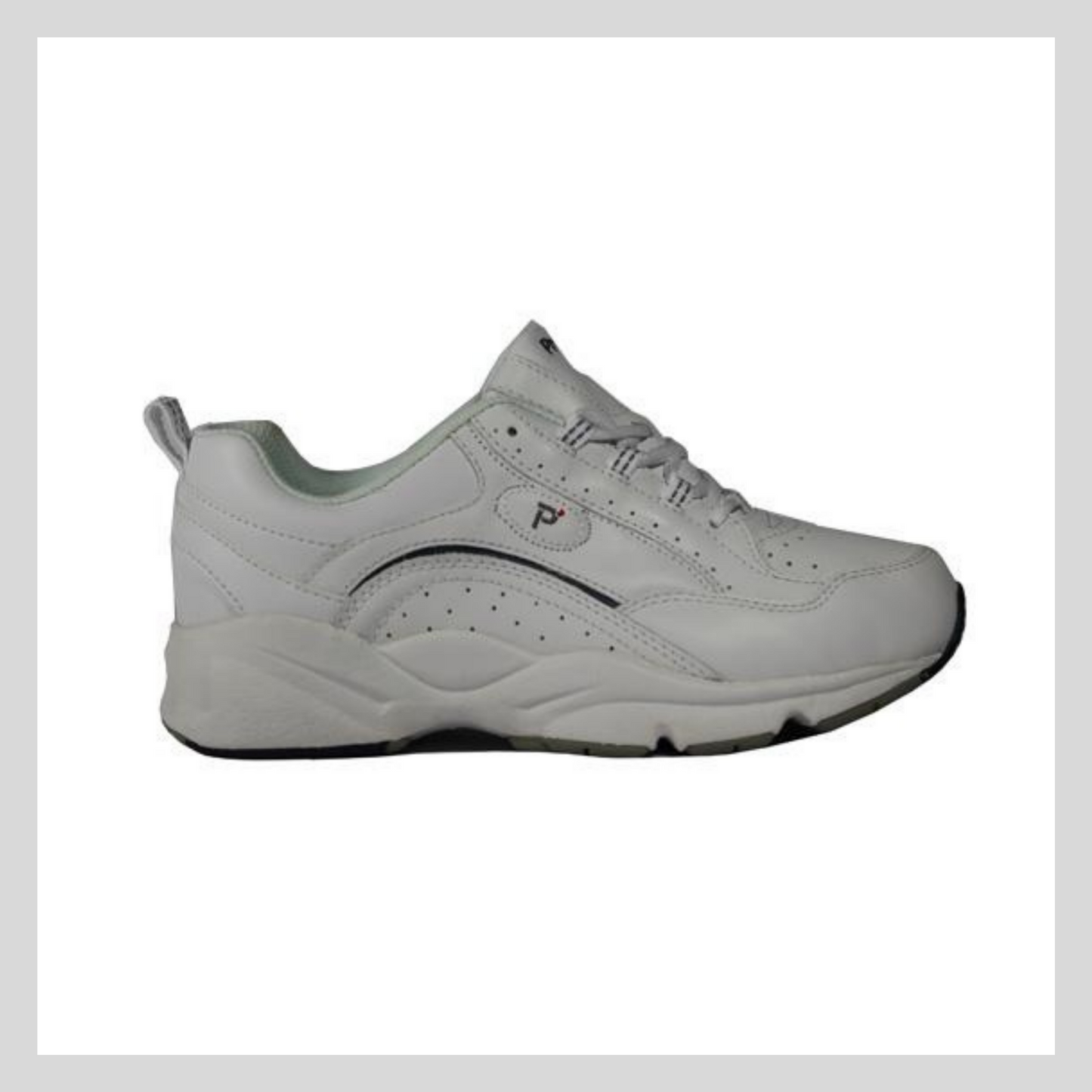 Propet Ped8 White Lace Trainer