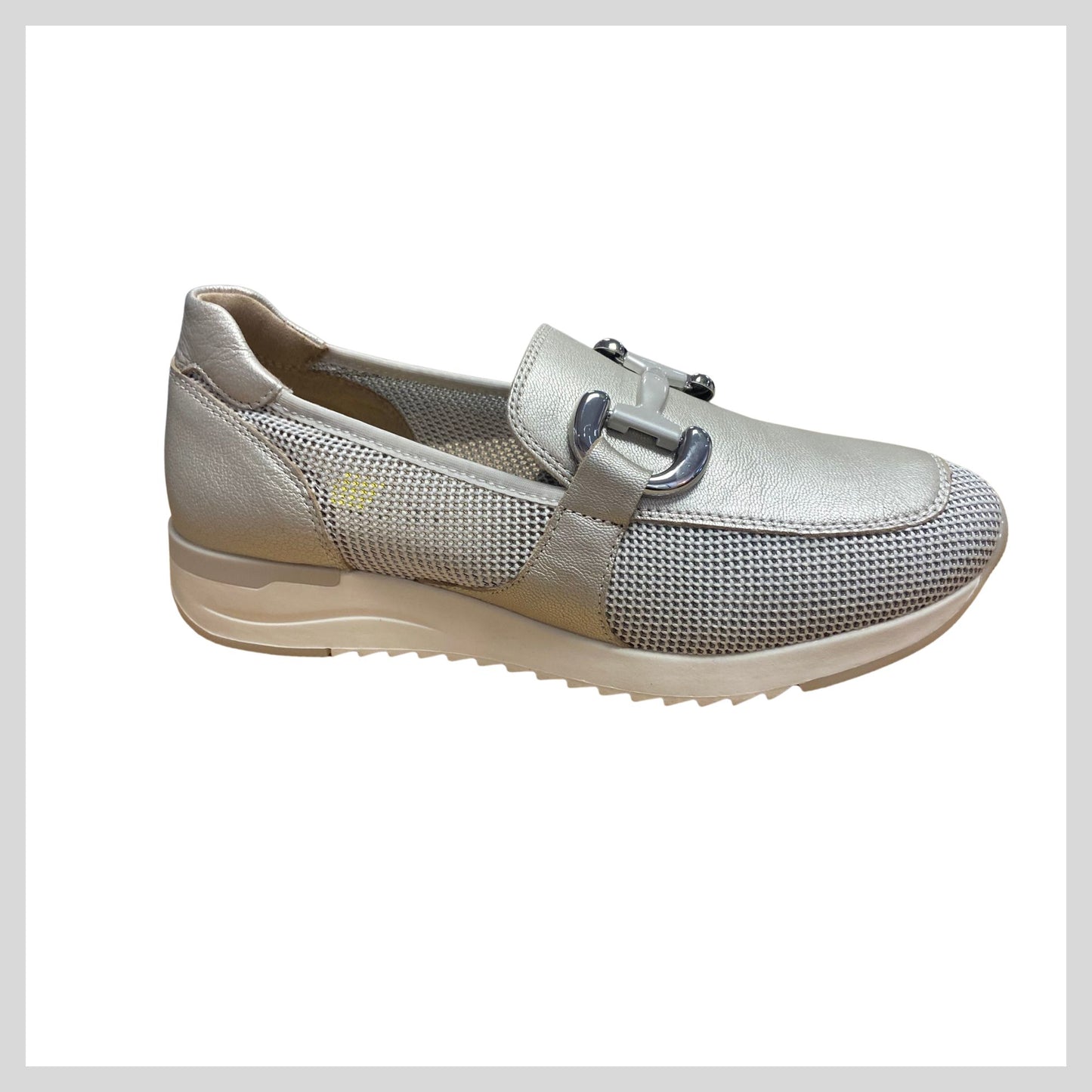 Caprice 9-24536-42-960 Ladies Silver Loafer