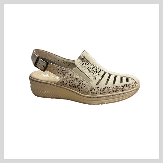 Rieker 48763-60 women's sling-back Closed toe sandal