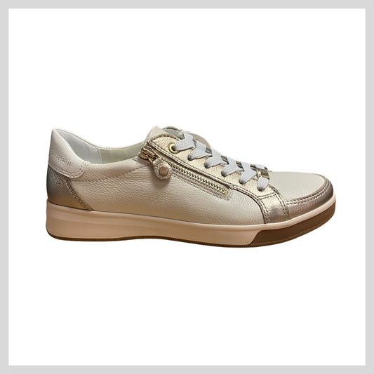 Ara Womens Sneaker 12-34432-63 Beige/Gold