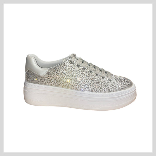 Tamaris 1-23795-46 179  Ladies Champagne/Pearl Platform Sneaker