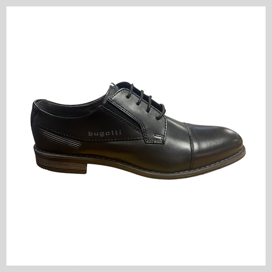 Bugatti 315-AQR04-1000-1000 Men's Black Leather Dress Shoe