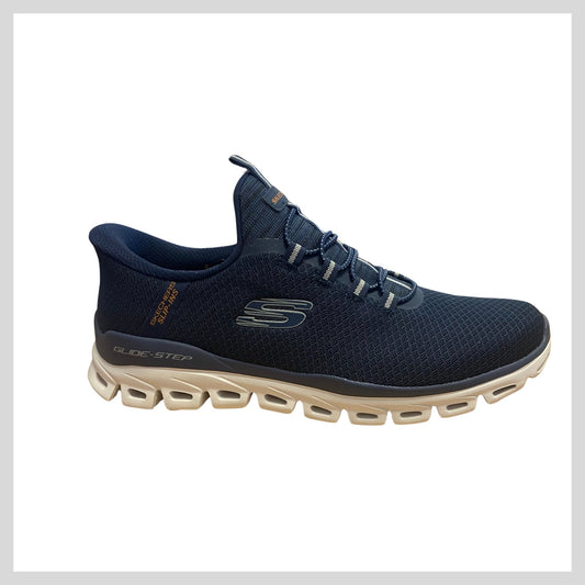 Skechers 233010 Men's Navy Glide-Step slip ins