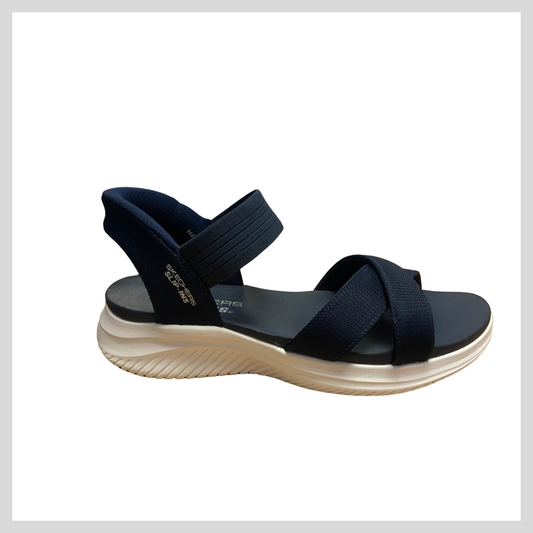 Ladies Navy Skechers Slip-ins Sandal: Ultra Flex 3.0 - Never Better 119975