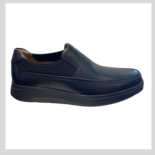 Clarks Un Abode Go Black Leather