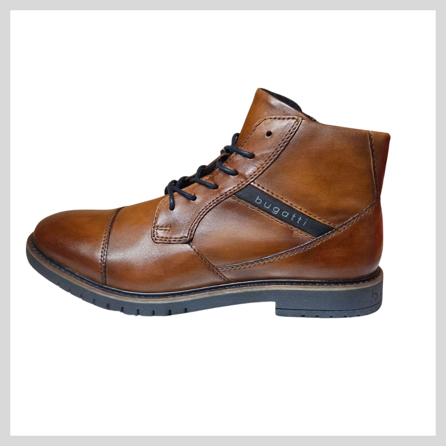 Bugatti Men's Cognac (Tan) Boot 331-8373A-4100