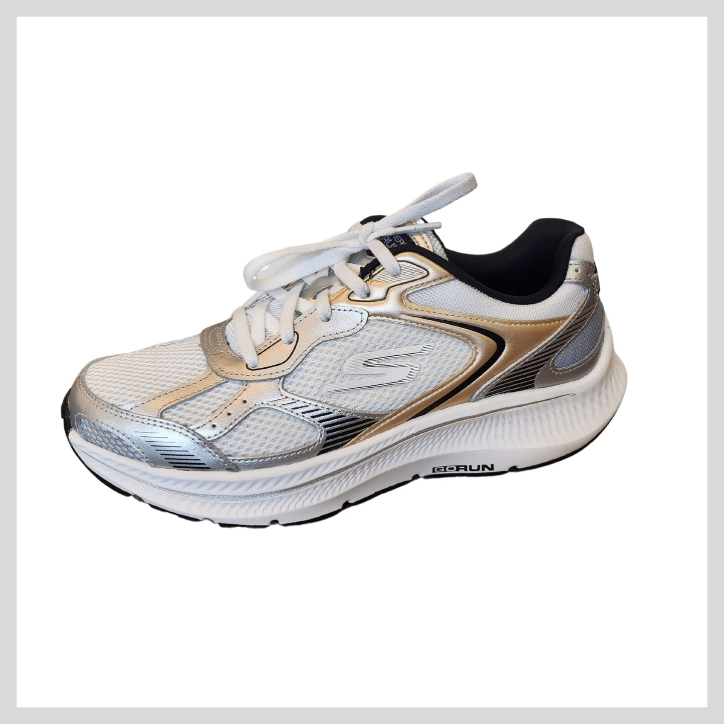 Skechers Go Run Consistent 128633 White/Silver/Black