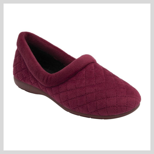 Lotus Woman's Slipper Burgundy Antonia