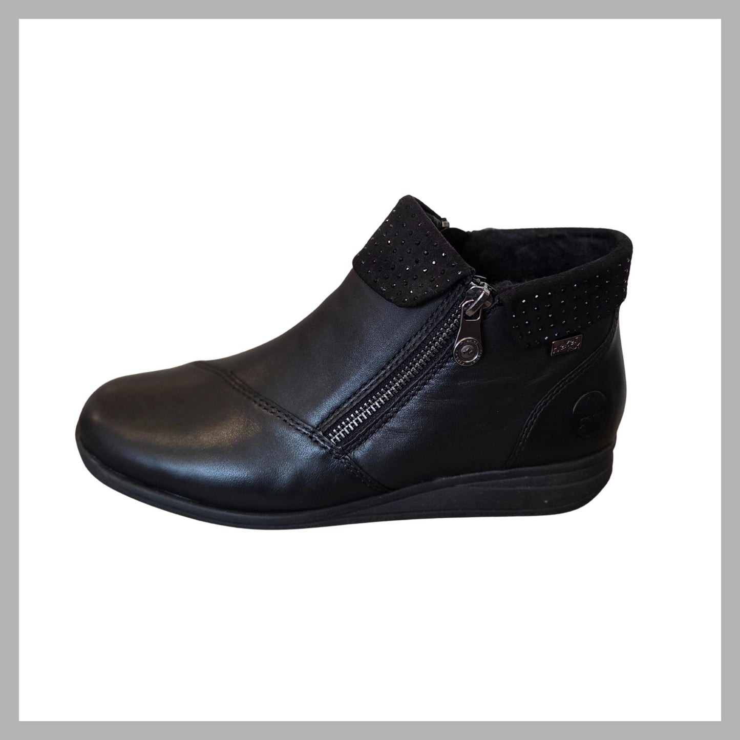 Rieker Womens Black Ankle boot 47252-00
