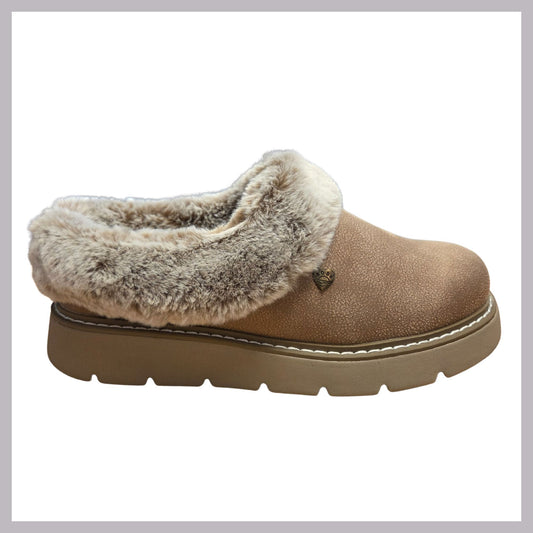 Skechers 114762 Ladies Taupe Slipper