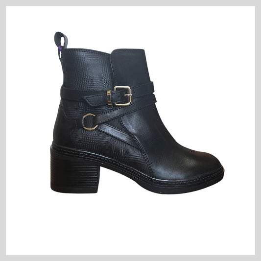 Lotus ULB478 Dominika, Ladies Black Ankle Boot