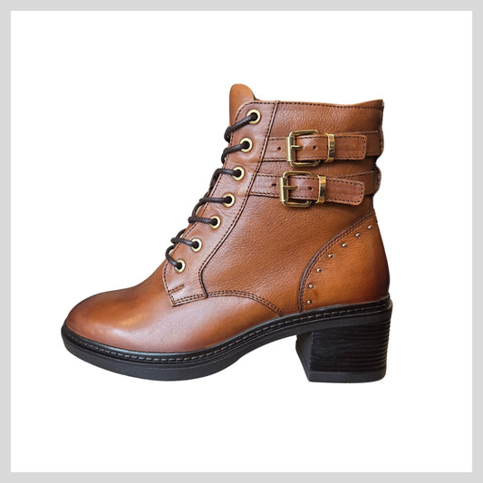 Lotus ULB476 Tan Ladies Parton Ankle Boot