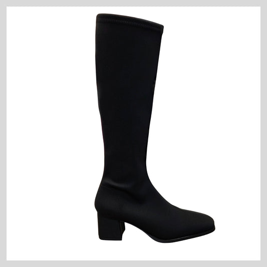 Miss Elastic 78331/8M-05 Ladies Black Fabric Boots