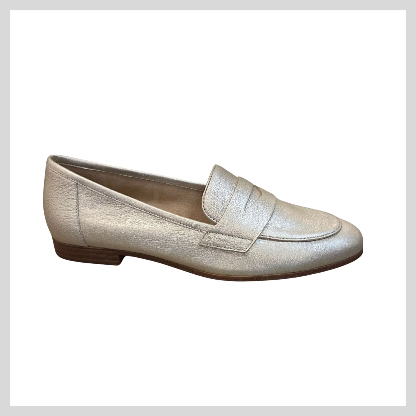 Caprice 9-24200-44 Ladies Silvery Metallic Loafer