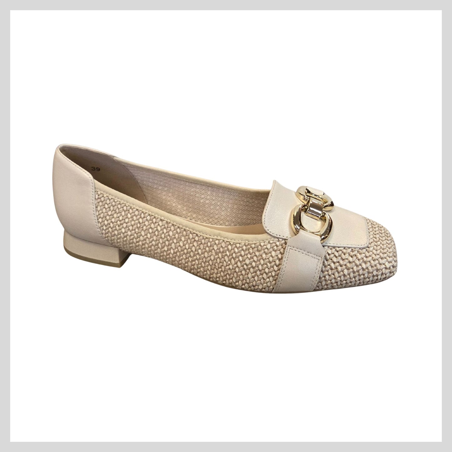 Caprice 9-24201-46 Ladies Off White Combi Loafer