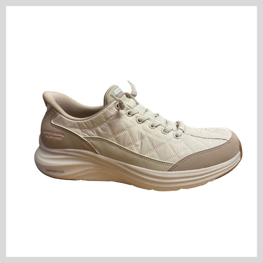 Skechers 150404 Ladie Skechers Slip-ins: Contour Foam - Cozy Fit Natural/Taupe