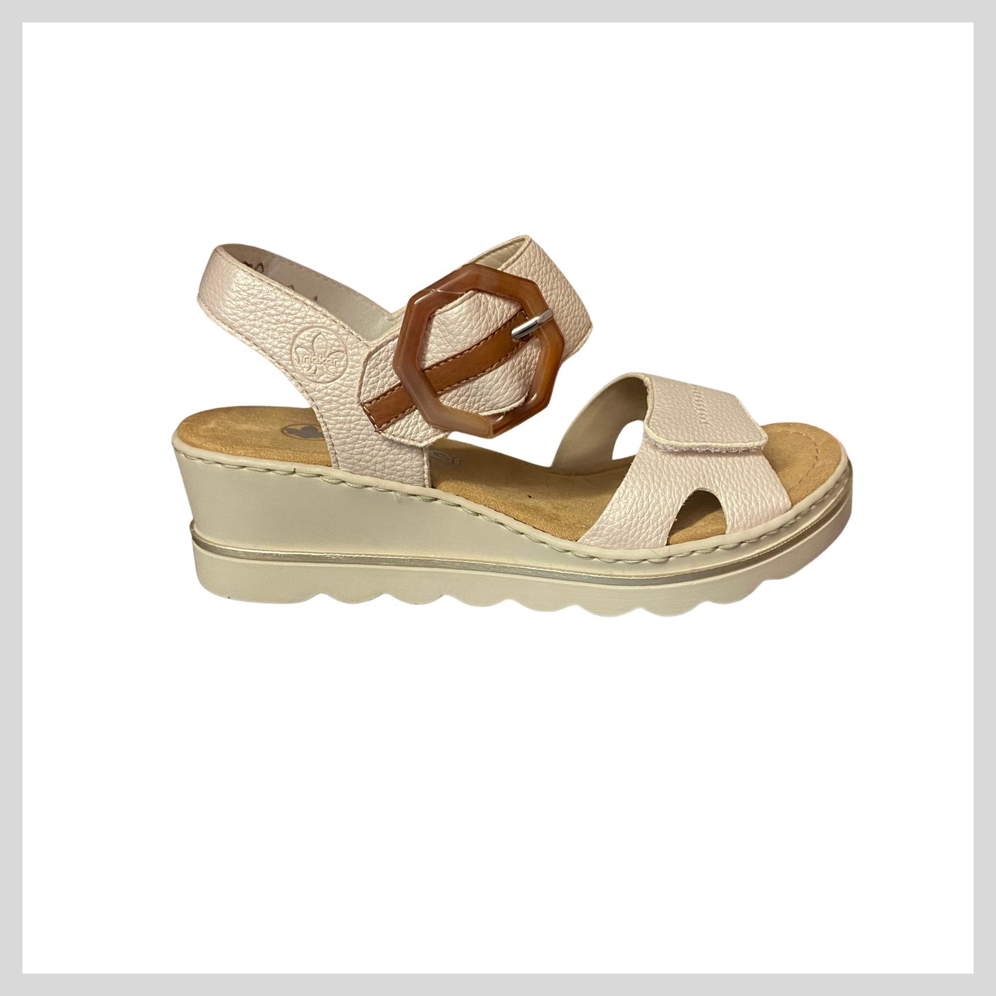 Rieker Ladies Soft Pik Velcro Sandal 67476-91