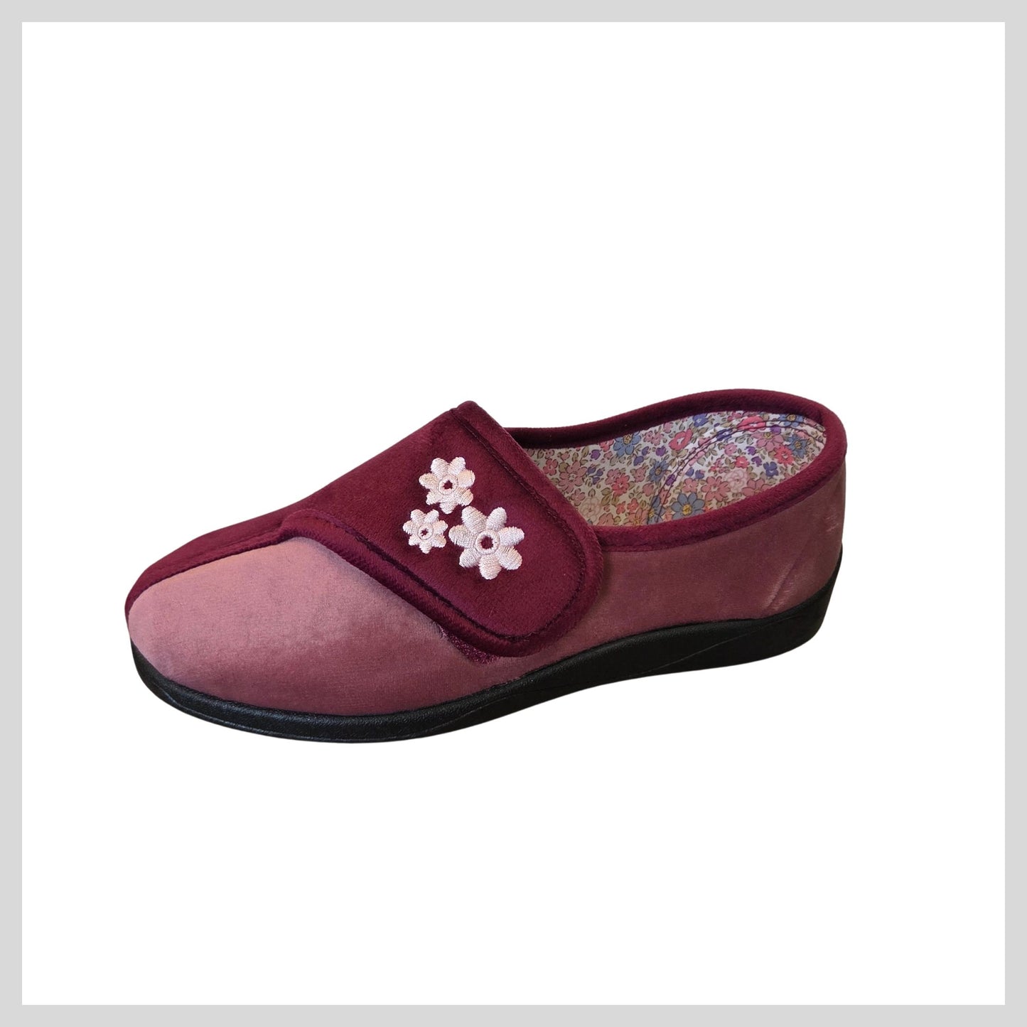 Cosy Comfort 23345 Ladies Iris Pink/Wine Slippers