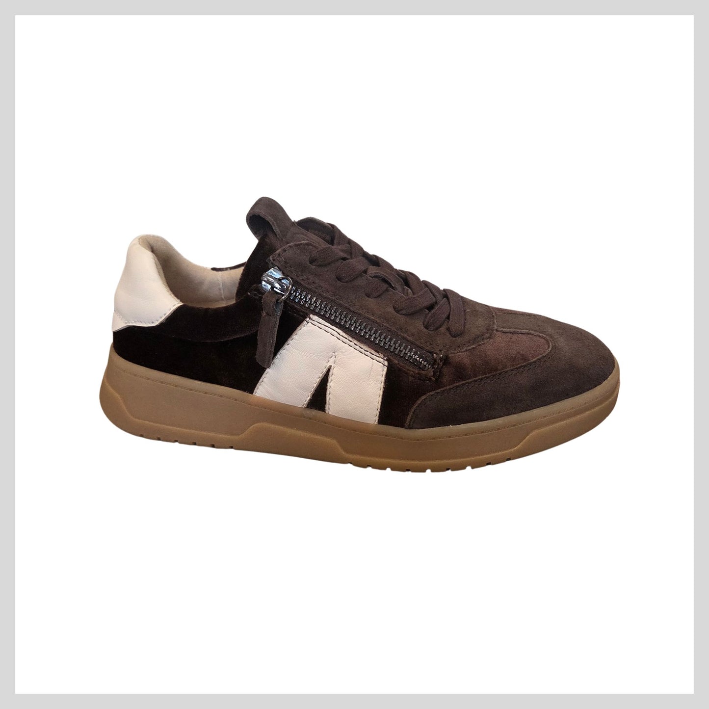 Caprice 9-23608 Ladies Dark Brown Combi Shoe