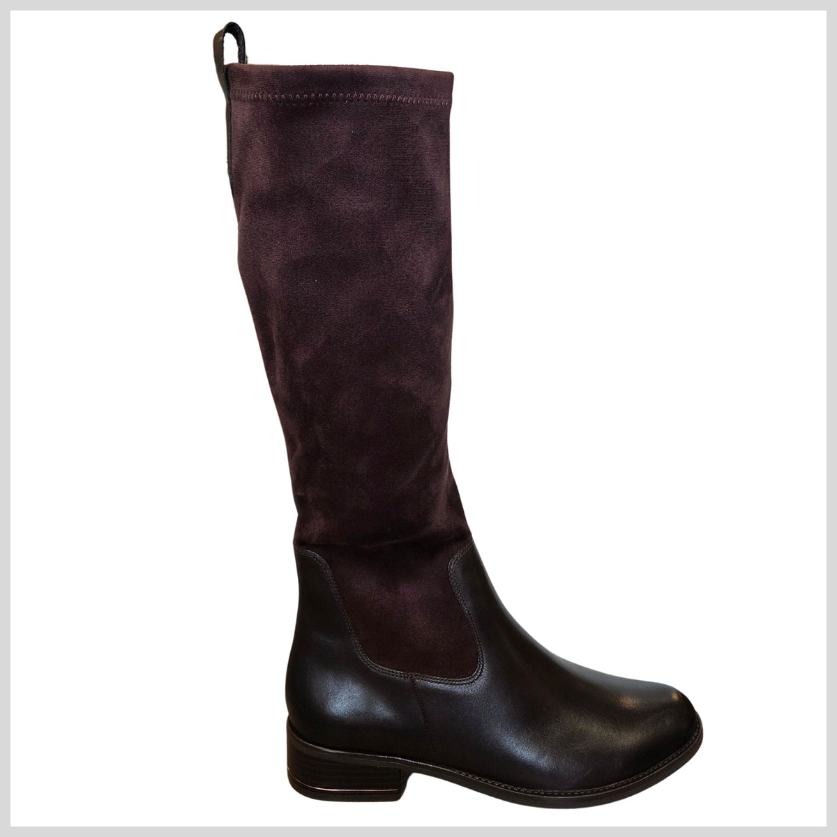 Caprice Ladies Brown Combi Knee High Boot 9-25514