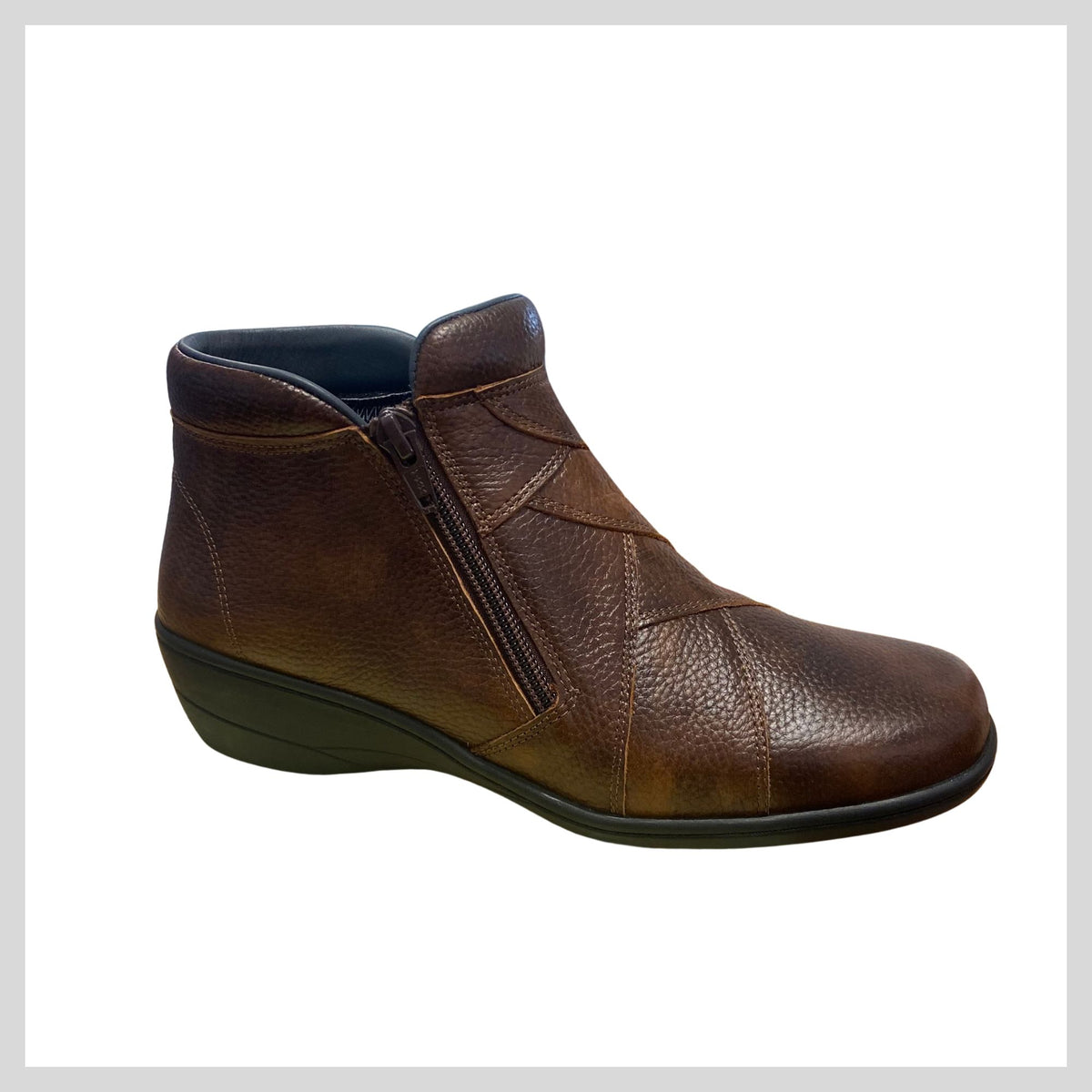 Softmode Clara Brown Leather ankle boot EE 6374-92