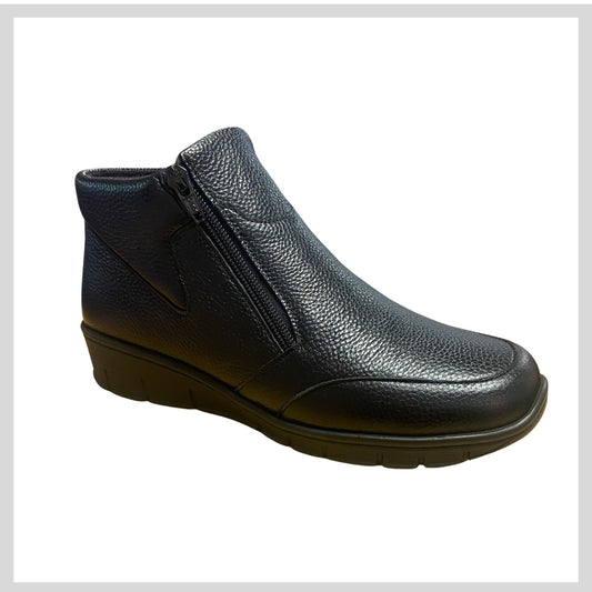 Ladies Softmode Black Boot Olivia- EE (wide fitting) 6693-10
