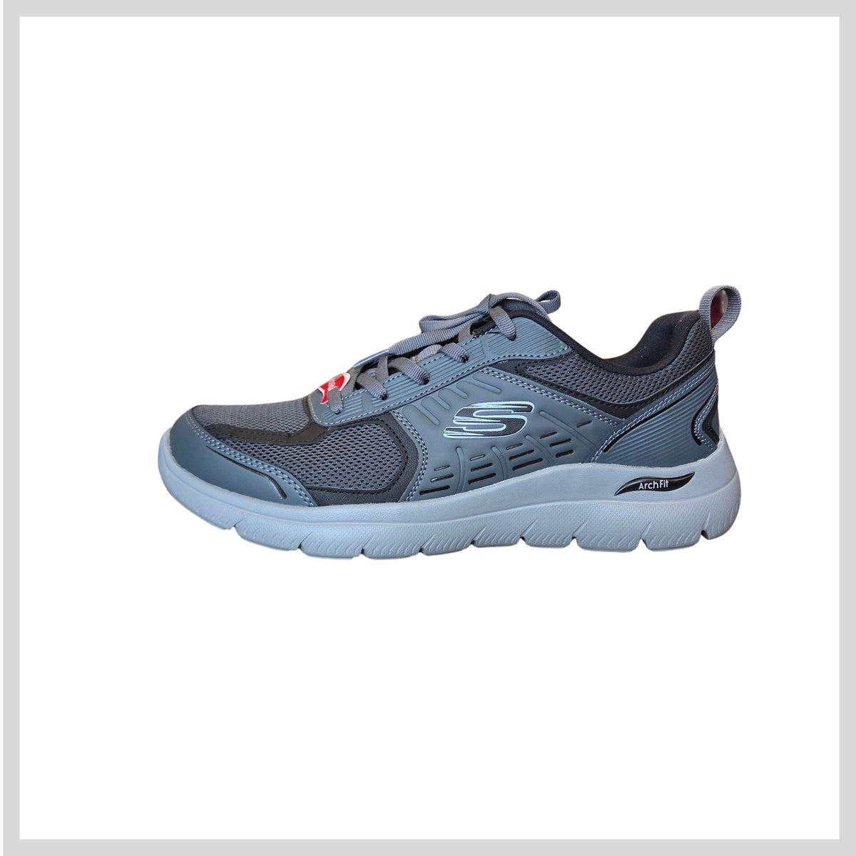 Skechers 233179 Men's Charcoal/Black ArchFit Trainers