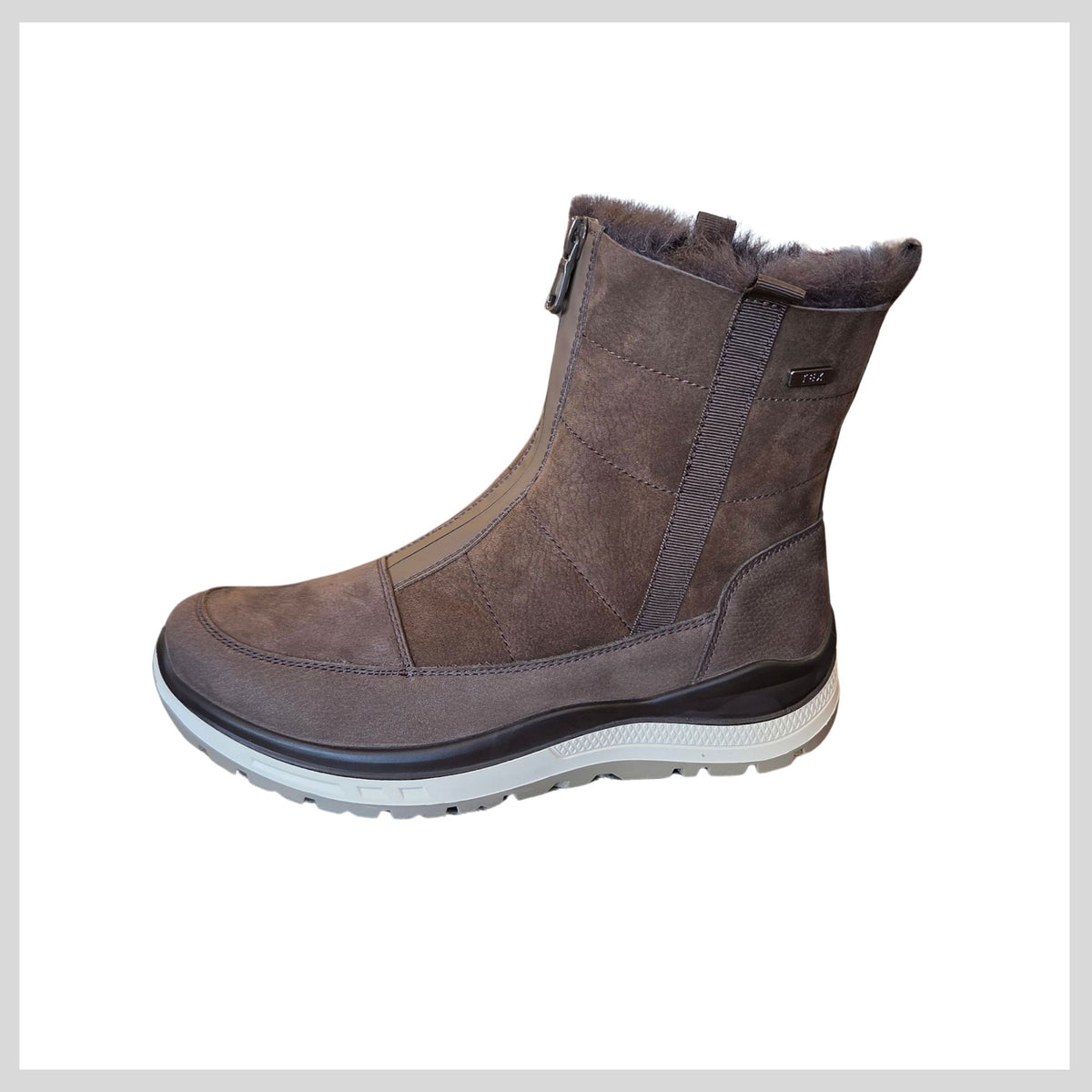 G Comfort R-55101BS Ladies Wide Fit Brown Winter Boot